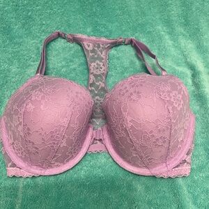 Victoria's Secret Purple Lace Racerback Bra
